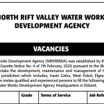 North Rift Valley Water Works Development Agency (NRVWWDA) Announces 13 Jobs in Kenya; How to Apply