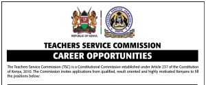 TSC Recruitment 2026: Teachers Service Commission Announces 5 Senior-Level Vacancies; How to Apply